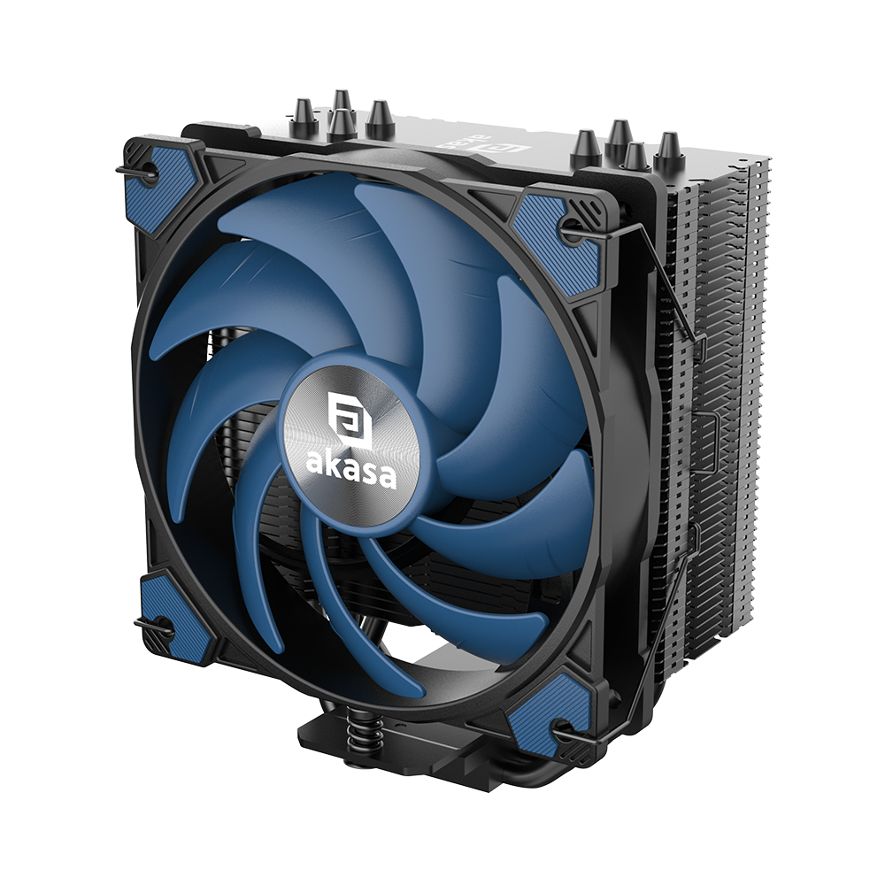 Akasa SOHO H4 Plus Dissipatore CPU ARGB (TDP 185W) Per Intel LGA 1700/1200/20XX E AMD AM4/AM5 – Ventola PWM 120mm